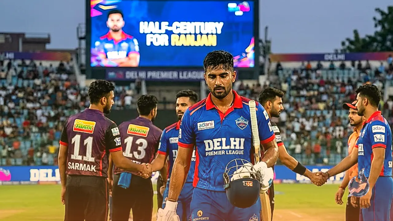 Sarthak Ranjan Shines in Delhi Premier League With Impressive Half-Century Despite Team Loss