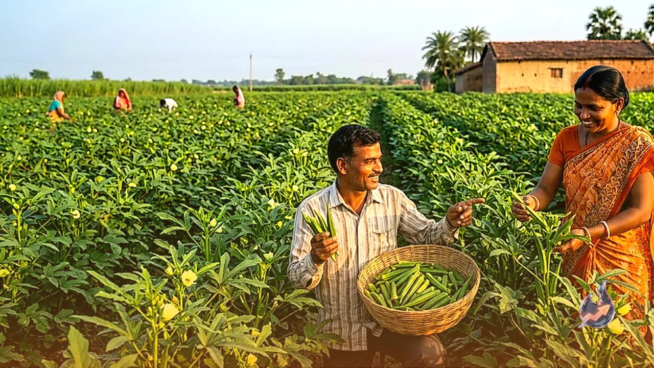 Bihar Graduate Quits Factory Jobs in Delhi to Earn ₹3,000 Daily Through Okra Farming