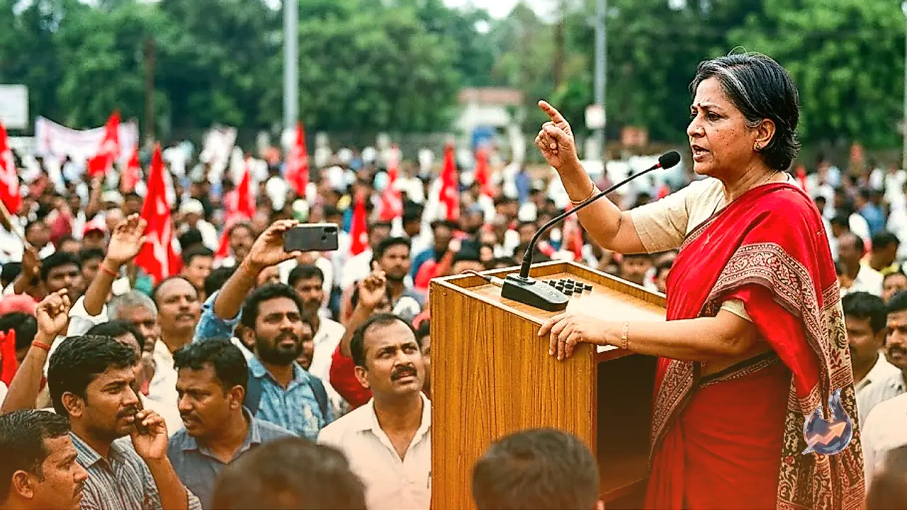 दिल्ली रैली में अमरजीत कौर के बयान से गरमाई राजनीति, बीजेपी का सीपीआई पर तीखा हमला