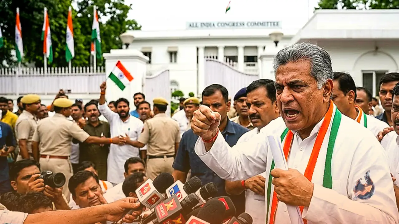 Political Row Deepens Over Vande Mataram at Delhi Congress HQ as Debate Over Legal Action Escalates Under New Law