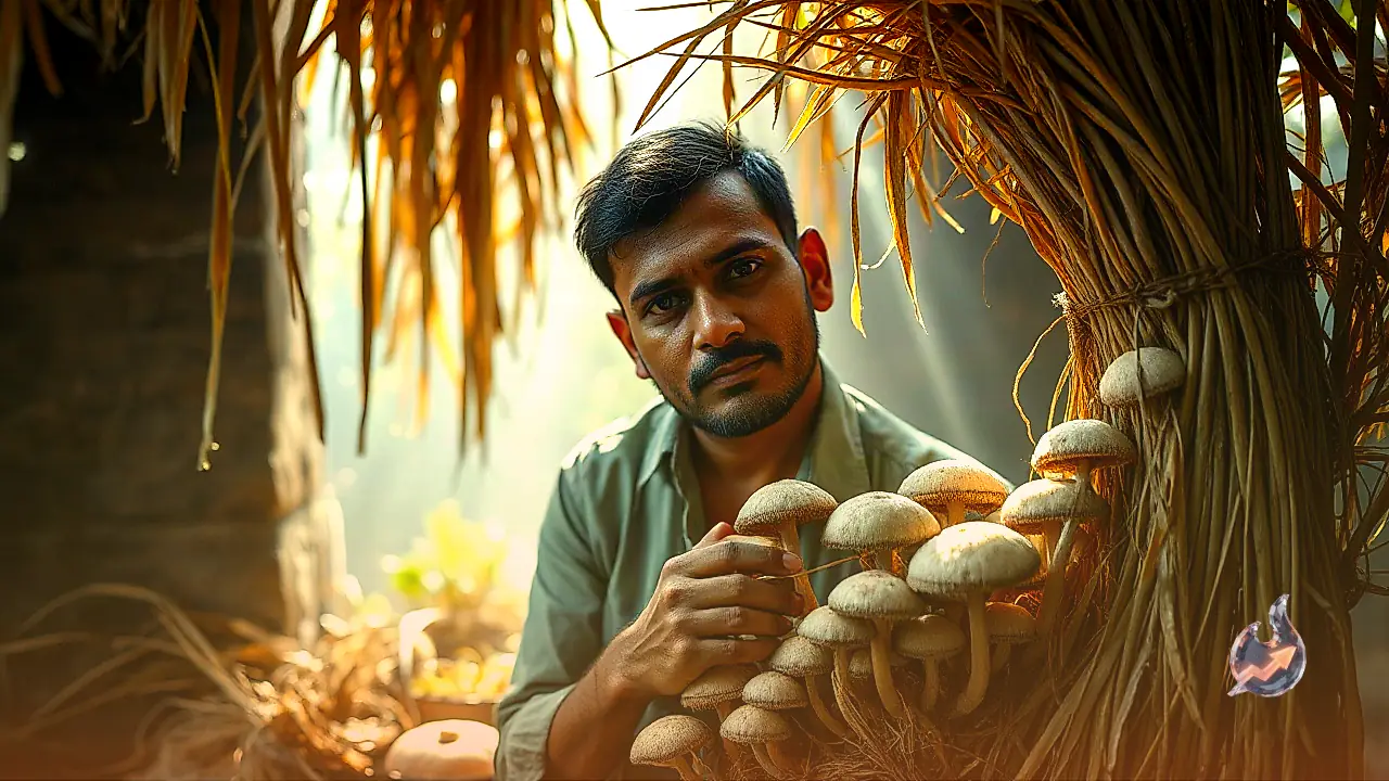 देवघर के किसानों के लिए पुआल बना कमाई का जरिया, मशरूम की यह किस्म सिर्फ दो हफ्ते में तैयार