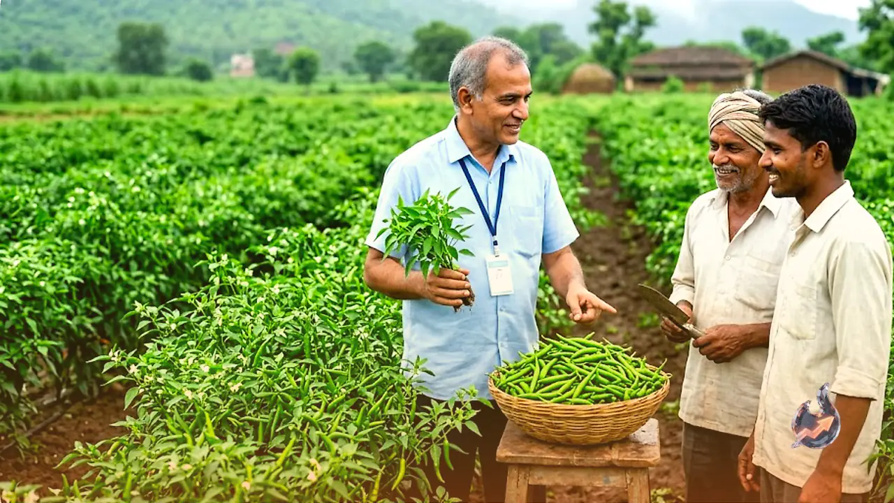 Deoghar Agriculture Expert Shares How Farmers Can Earn Up to 2 Lakh Rupees Per Acre with Green Chili Farming This Monsoon