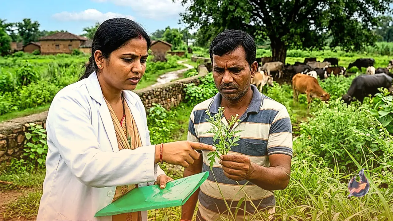As Monsoon Rains Bring Fresh Green Cover, Vets Warn It Could Be Lethal For Grazing Cattle In Deoghar