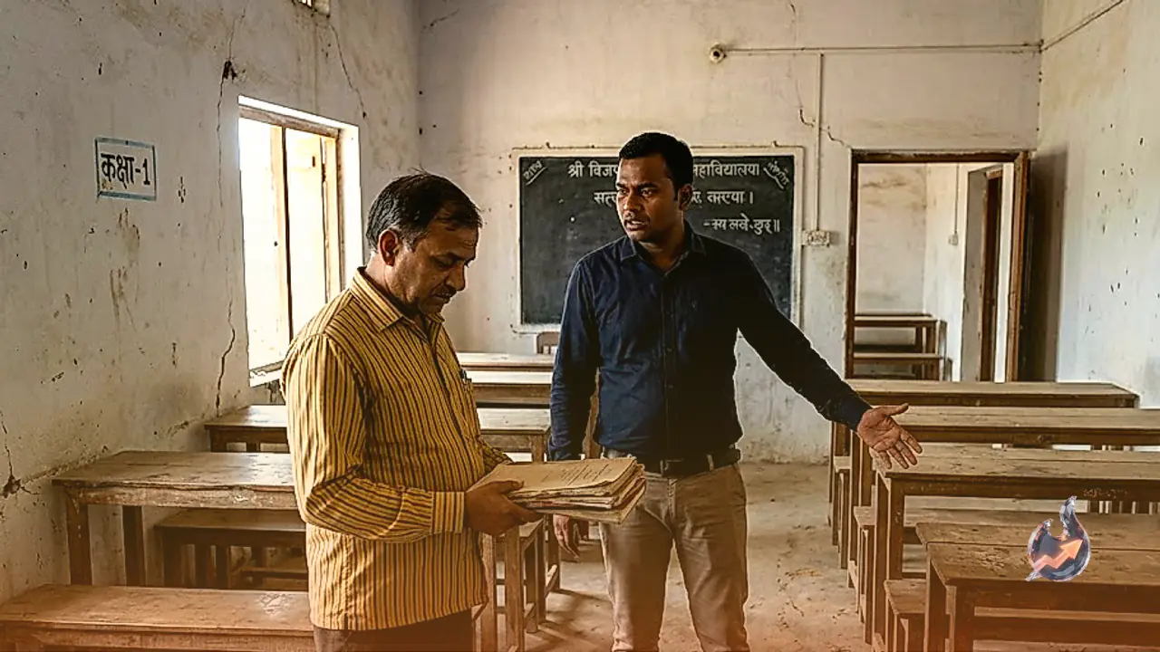 CDO Surprise Raid at Deoria Sanskrit College Exposes Sleeping Staff and Zero Students in Three Room Campus