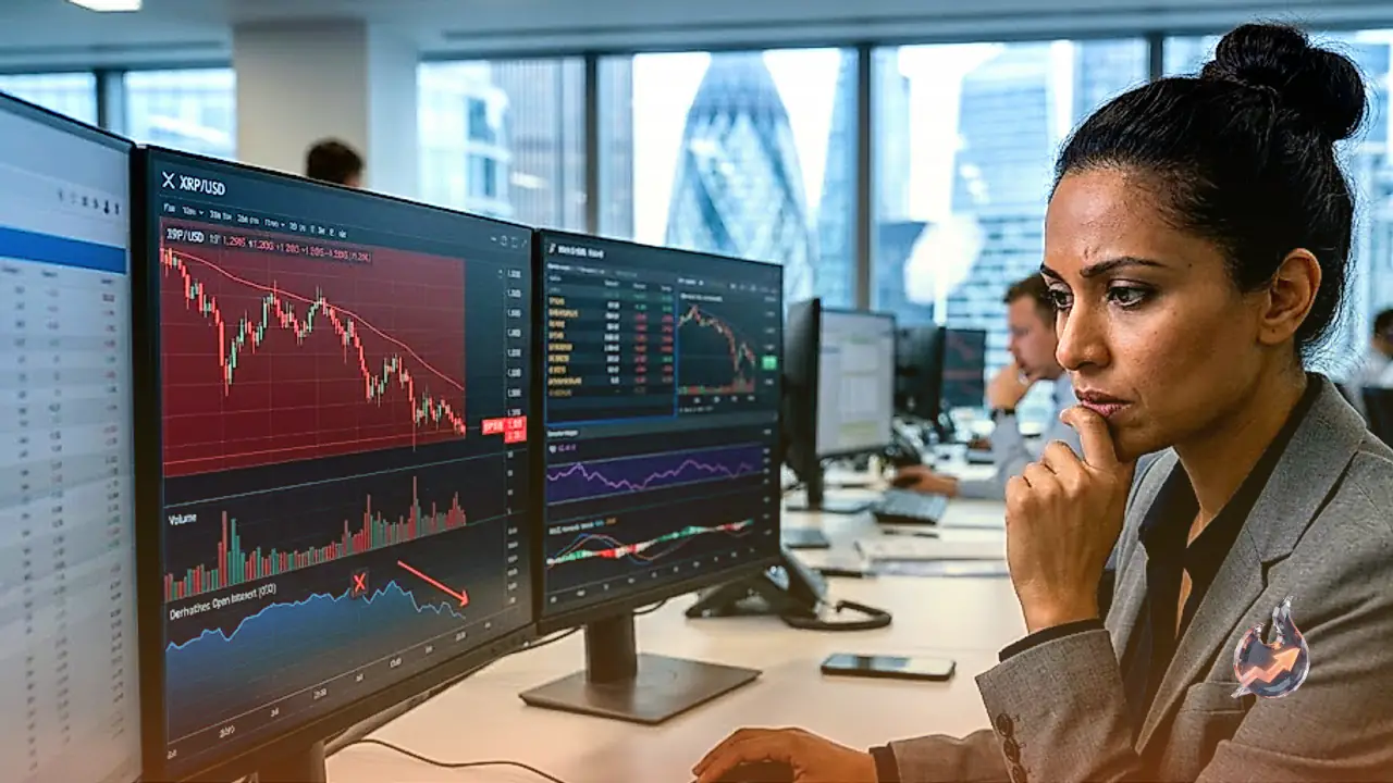 XRP Holds Near $1.30 as Fading Derivatives Demand Tests Its Rebound