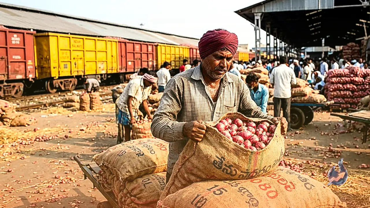 Onion Prices Surge 15 Percent at Asia's Biggest Market as Special Train Heads to Delhi