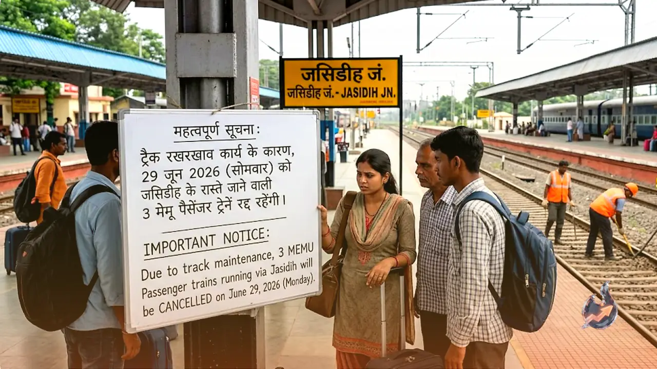 Planning a Monday Trip to Deoghar? 3 Trains via Jasidih Cancelled