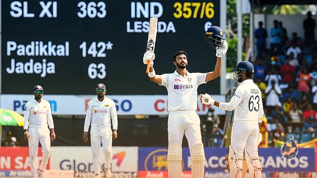 Devdutt Padikkal Century and Ravindra Jadeja Fifty Lead India Strong Fightback Against Sri Lanka XI