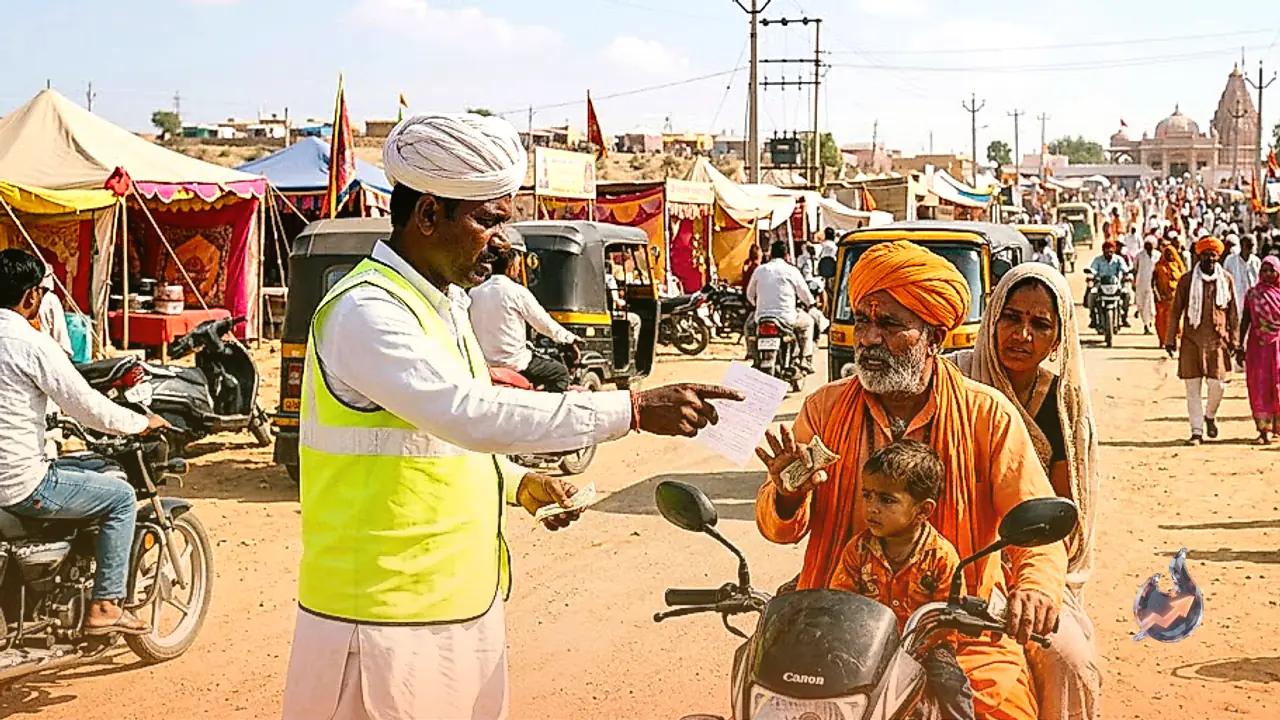 Devotees face harassment and arbitrary parking fees at Ramdevra fair in Jaisalmer