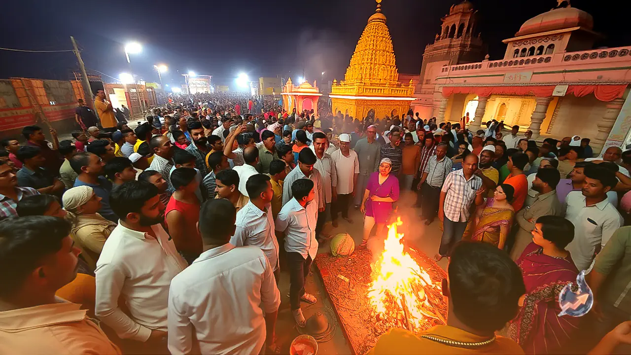 Devotees Gather at Midnight in Bhilwara Cremation Ground, Exploring the Unique Rituals of Masaniya Bhairavnath Temple