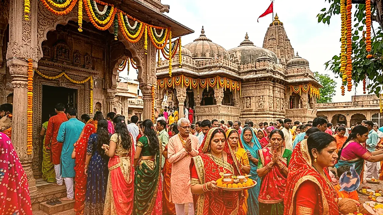 Devotees Throng 9 Revered Shrines Across Pratapgarh as Navratri Begins with Unique Traditions