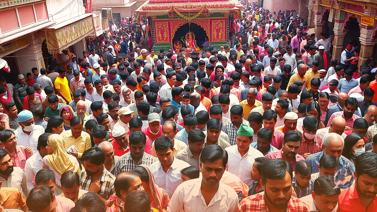 शारदीय नवरात्र पर चित्तौड़गढ़ के देवी धामों में उमड़ी भारी भीड़, कालिका माता के दरबार में लगी लंबी कतारें