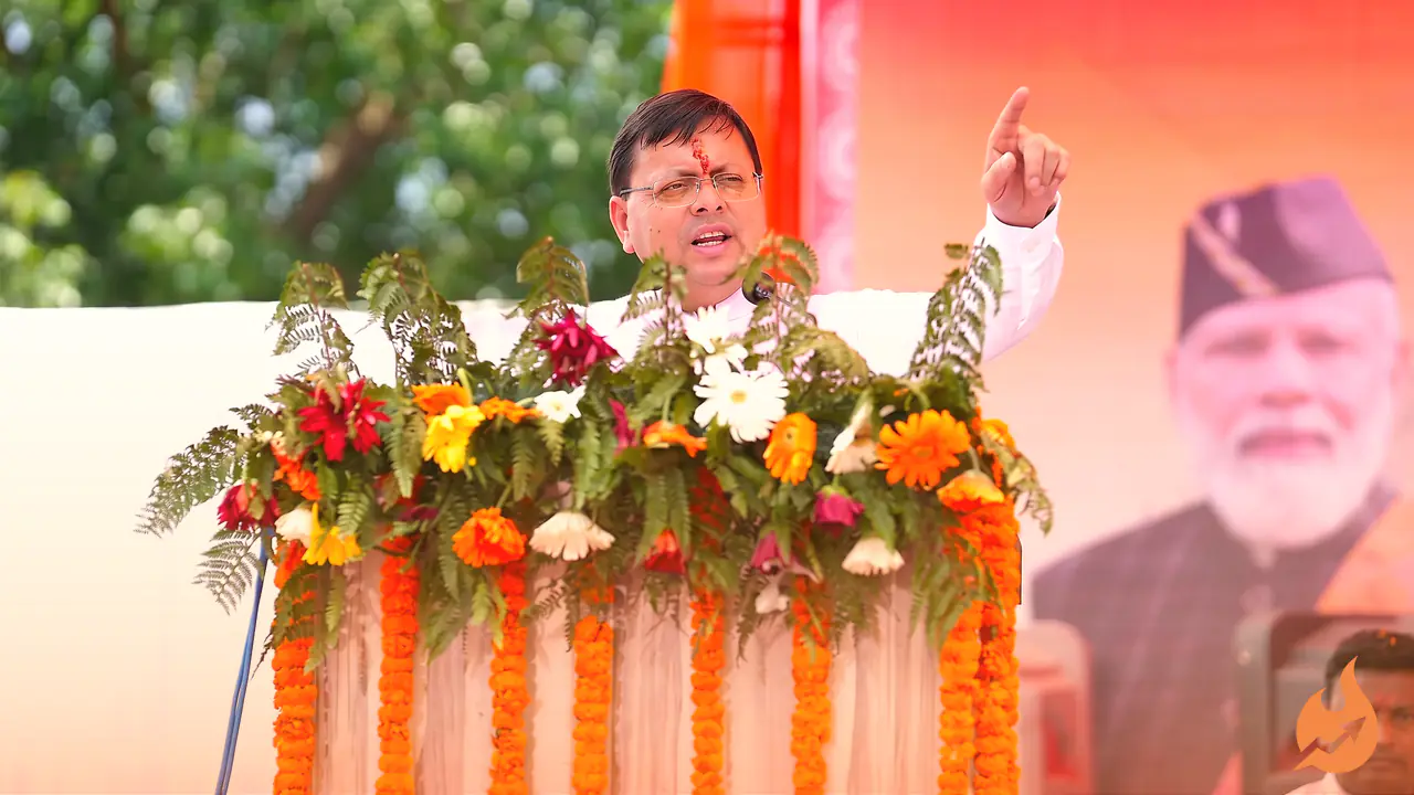 Dhami's Science Class for Workers: BJP's Shakti Kendras Are Like Atoms and Nuclear Power