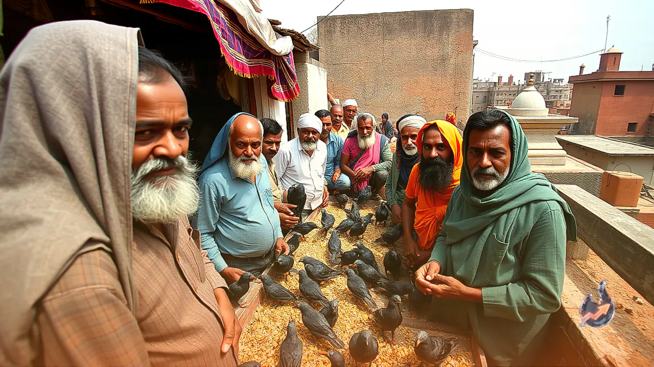 Dhamtari Merchant Prakash Advani Feeds Hundreds of Crows Daily in a 24-Year Bond