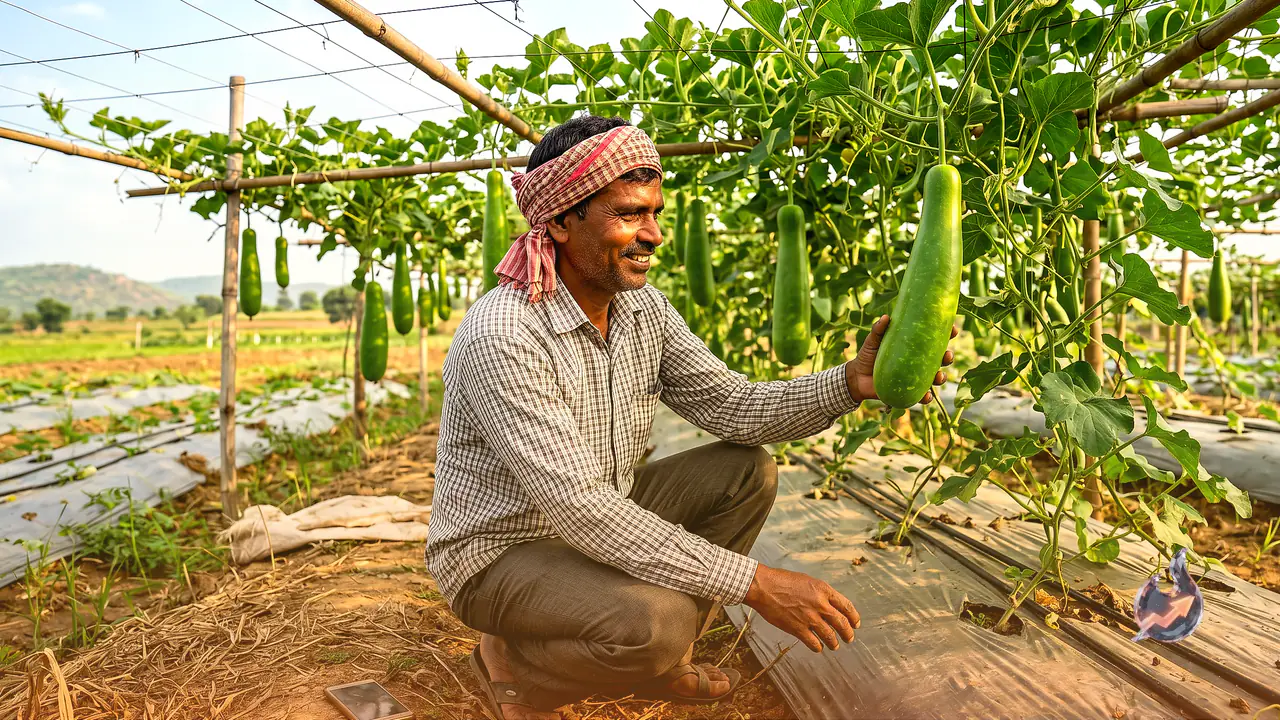From Paddy to Bottle Gourd: A Bokaro Farmer Earned Over a Lakh From Just One Acre