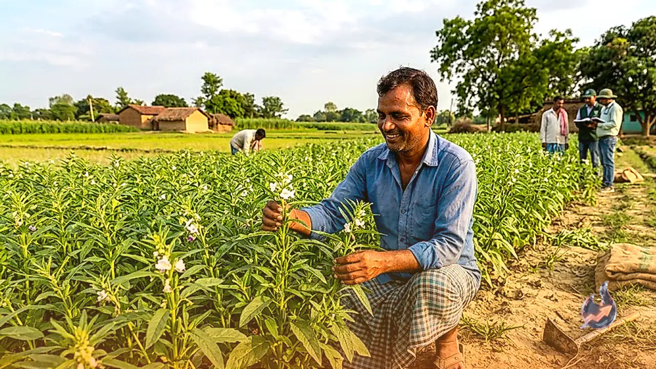 Bahraich Farmer Replaces Paddy with Sesame, Spends Barely Rs 1,200 and Expects 5 Quintals Output