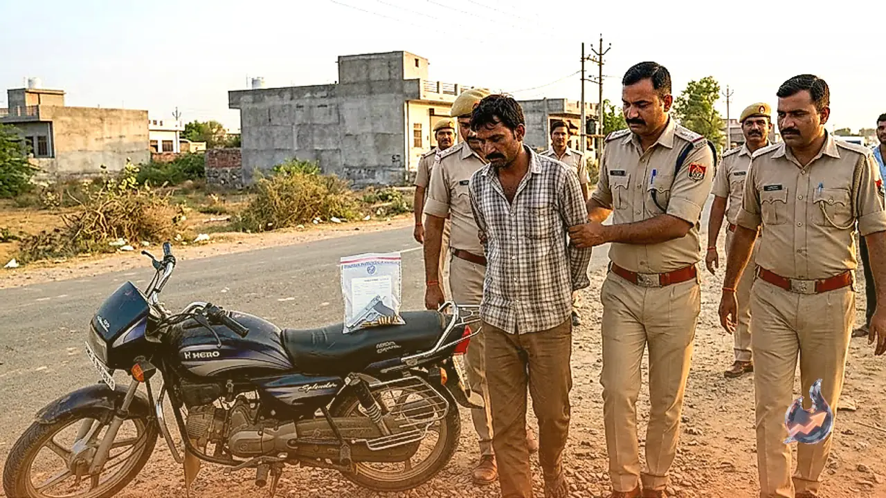 History-Sheeter Anar Singh Arrested in Dhaulpur with Illegal Firearm, Live Cartridges and Stolen Bike