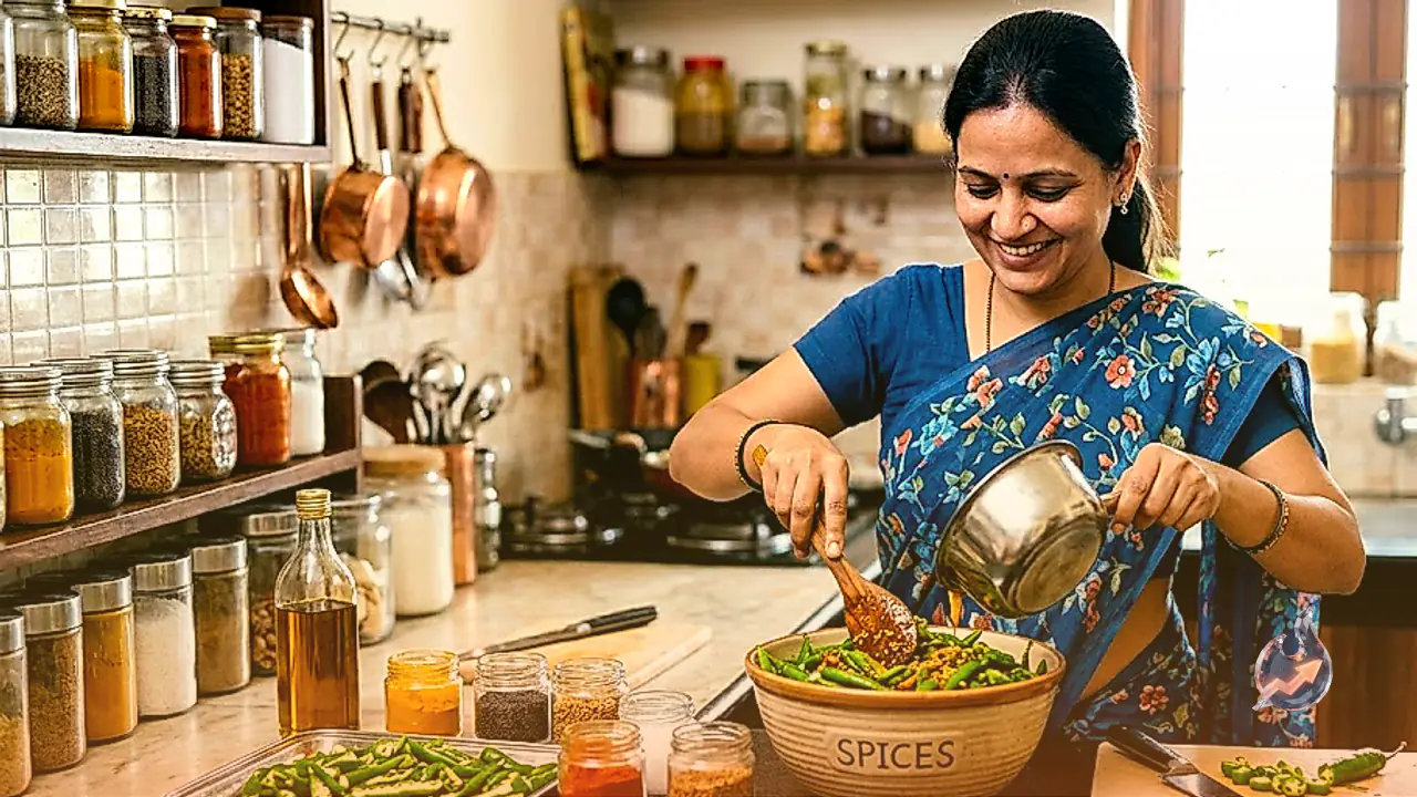 Make Flavorful Green Chili Pickle Without Sun Drying in Minutes