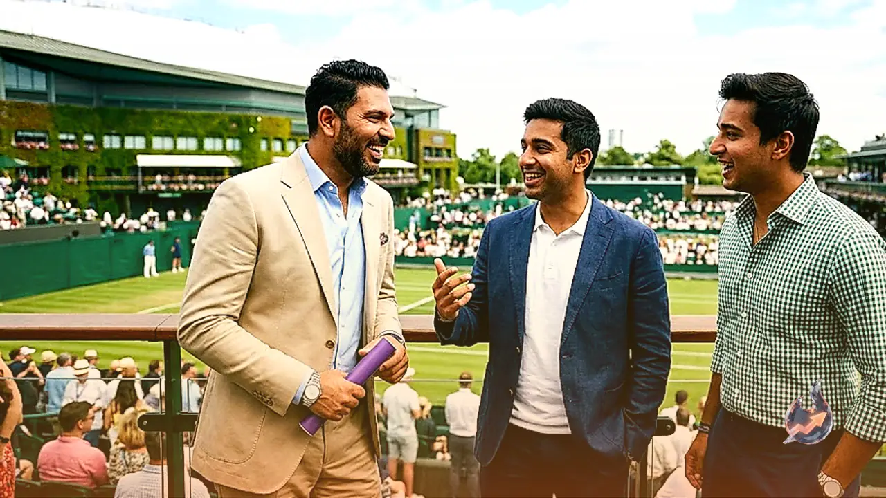 Novak Djokovic Fan Vaibhav Sooryavanshi Makes First Wimbledon Trip Alongside Yuvraj Singh, Abhishek Sharma