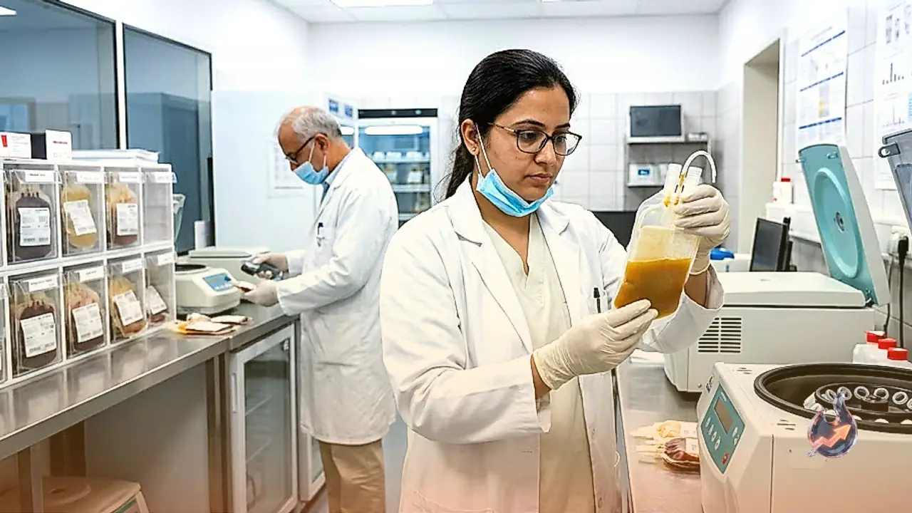 In two years, a Barmer hospital unit has made 25,913 blood components and ended patients' trips to big cities for platelets