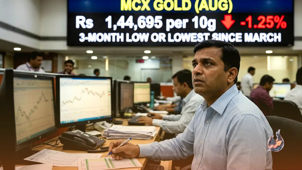 Dollar strength and rate-hike fears push gold to a three-month low on Indian exchanges