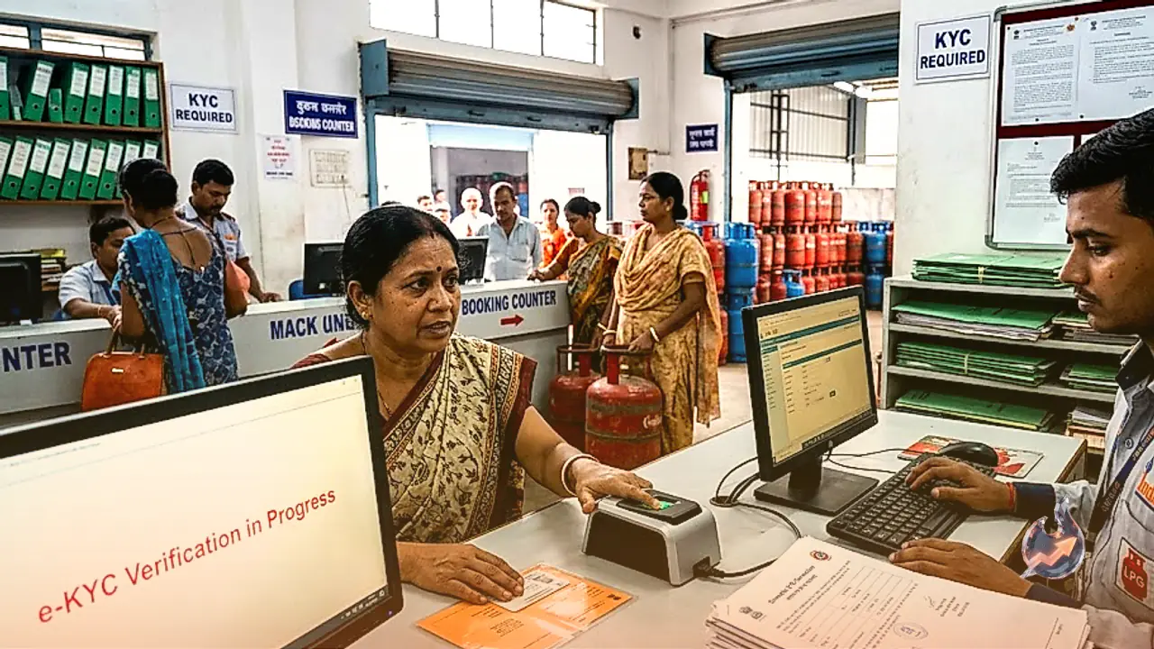 Domestic LPG Subsidy Tied to Biometric Aadhaar Authentication as New E-KYC Norms Trigger Booking Checks