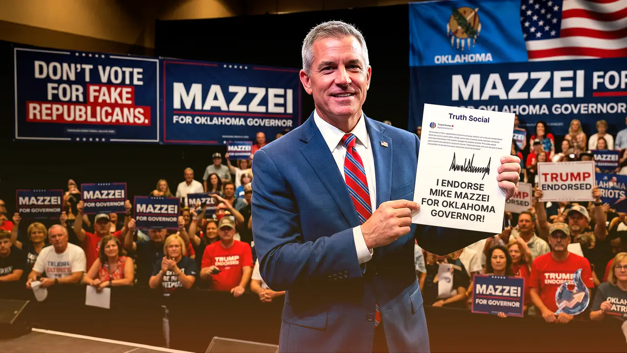 Donald Trump Endorses Mike Mazzei for Oklahoma Governor, Labels Opponent Gentner Drummond a 'Fake Republican'