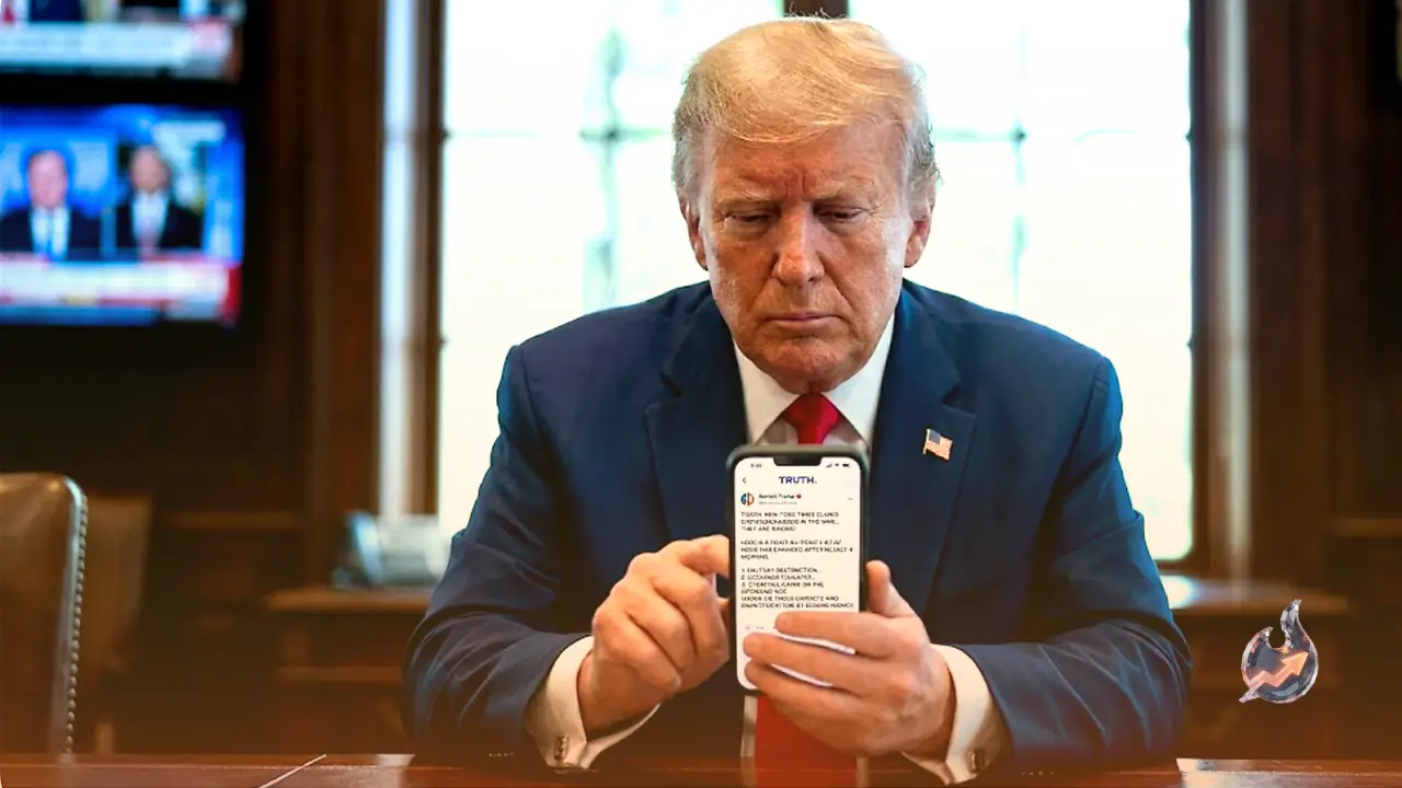Trump Blasts New York Times on Truth Social With a Point-by-Point List of What Has Changed After Nearly 4 Months of War