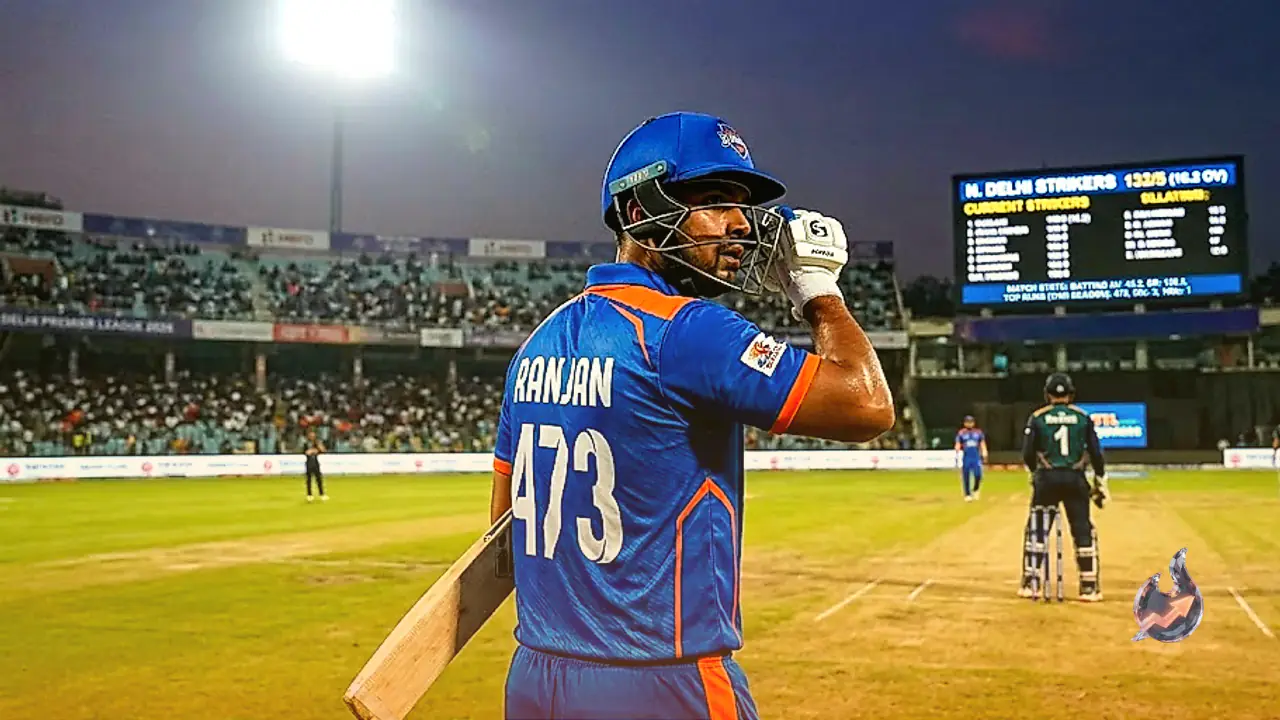 DPL 2026 में 8 पारियों के बाद 473 रन बनाकर शीर्ष बल्लेबाज बने सार्थक रंजन, लेकिन नॉर्थ दिल्ली स्ट्राइकर्स की राह हुई कठिन
