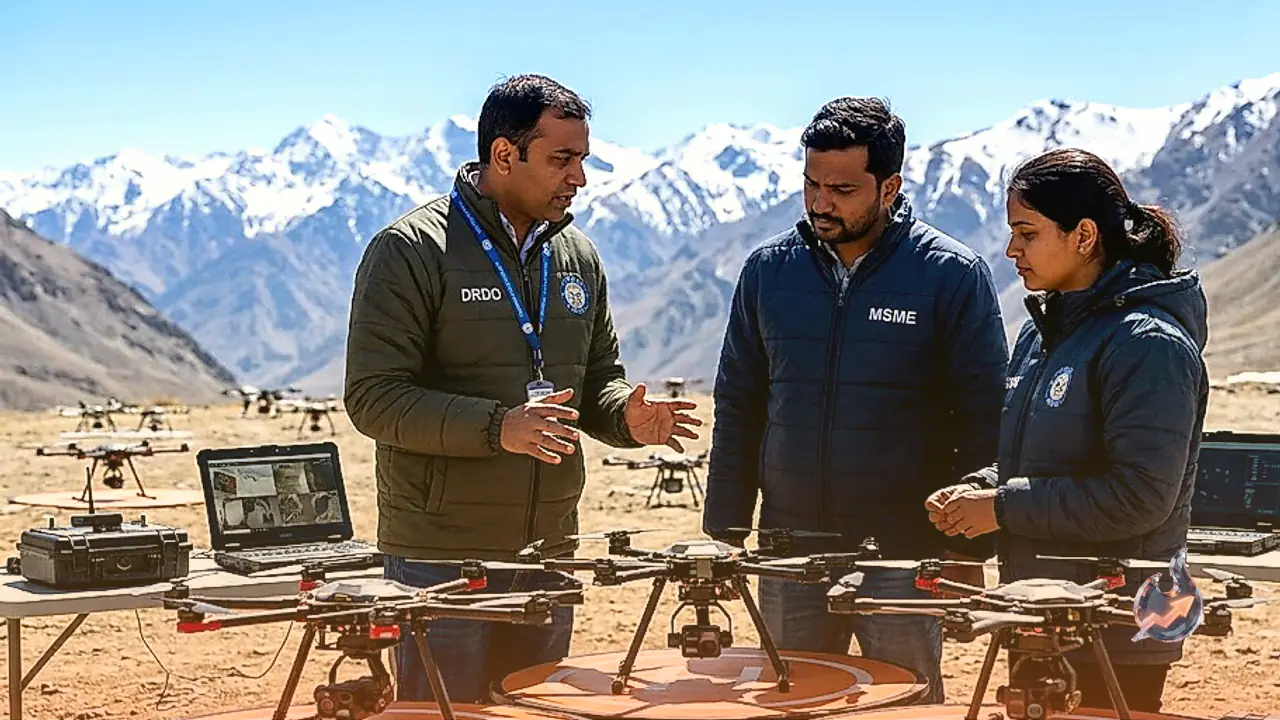 DRDO and Indian MSMEs Join Forces to Develop Secure 50 Drone Swarm System
