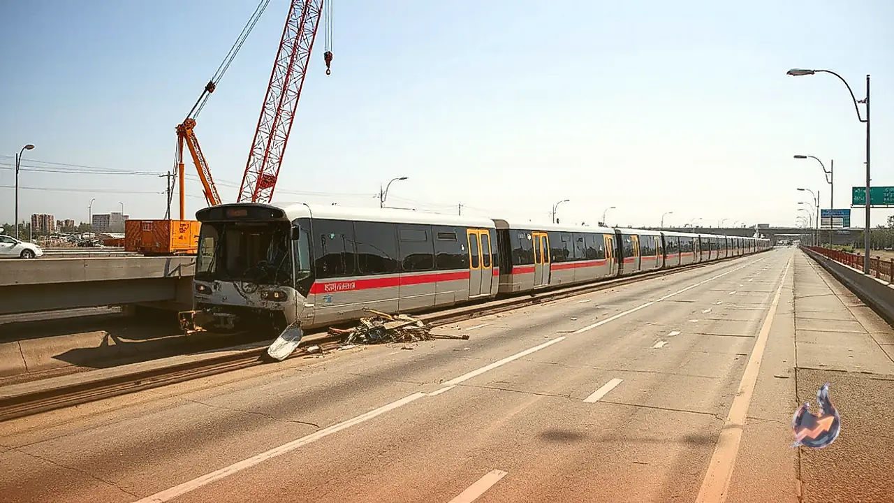 Driverless Monorail Crashes into Crane in São Paulo, Sending Heavy Debris onto Busy Highway