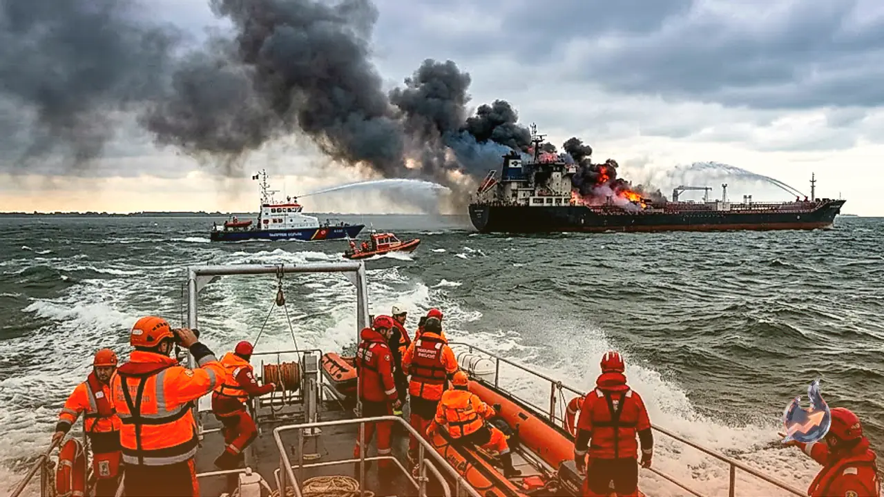 Drone Strike Sets Tanker Ablaze off Romanian Waters, 8 Sailors Unaccounted For