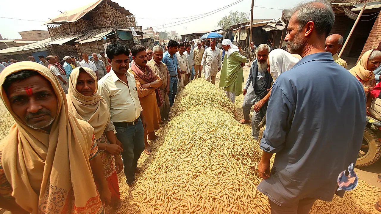 Drought Destroys Kharif Harvest Across Western Rajasthan, Basni Grain Market Faces Severe Slump