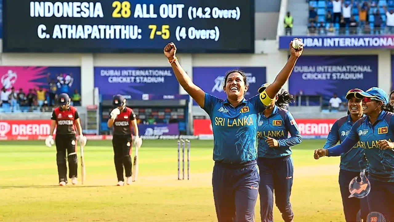 Chamari Athapaththu Destroys Indonesia With Historic 7-For-5 as Sri Lanka Dominates Women's Asia Cup