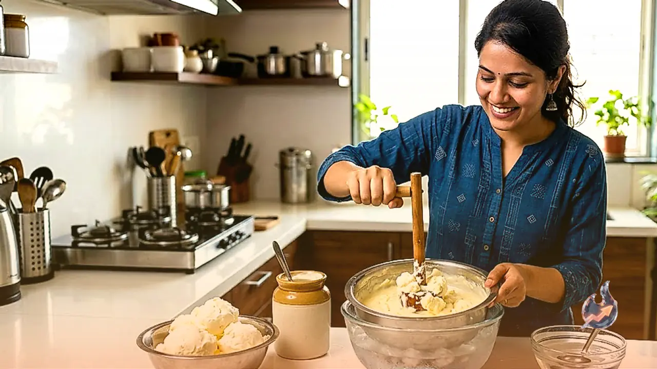 Make Fresh White Butter at Home Using Milk Cream, Debunking the Desi Ghee Reversal Myth