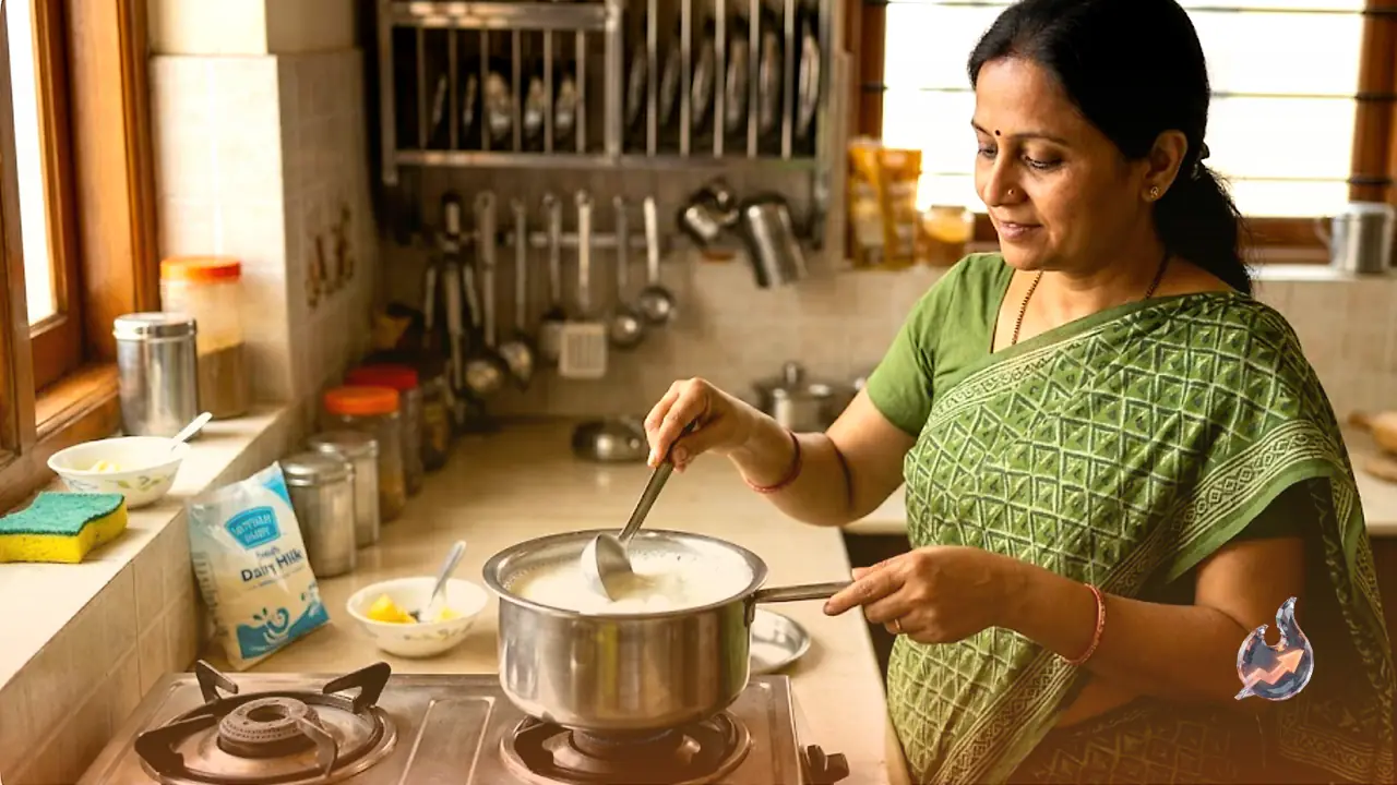दूध को जलने से बचाने का अचूक देसी नुस्खा: अब बर्तन की तली में नहीं चिपकेगा दूध