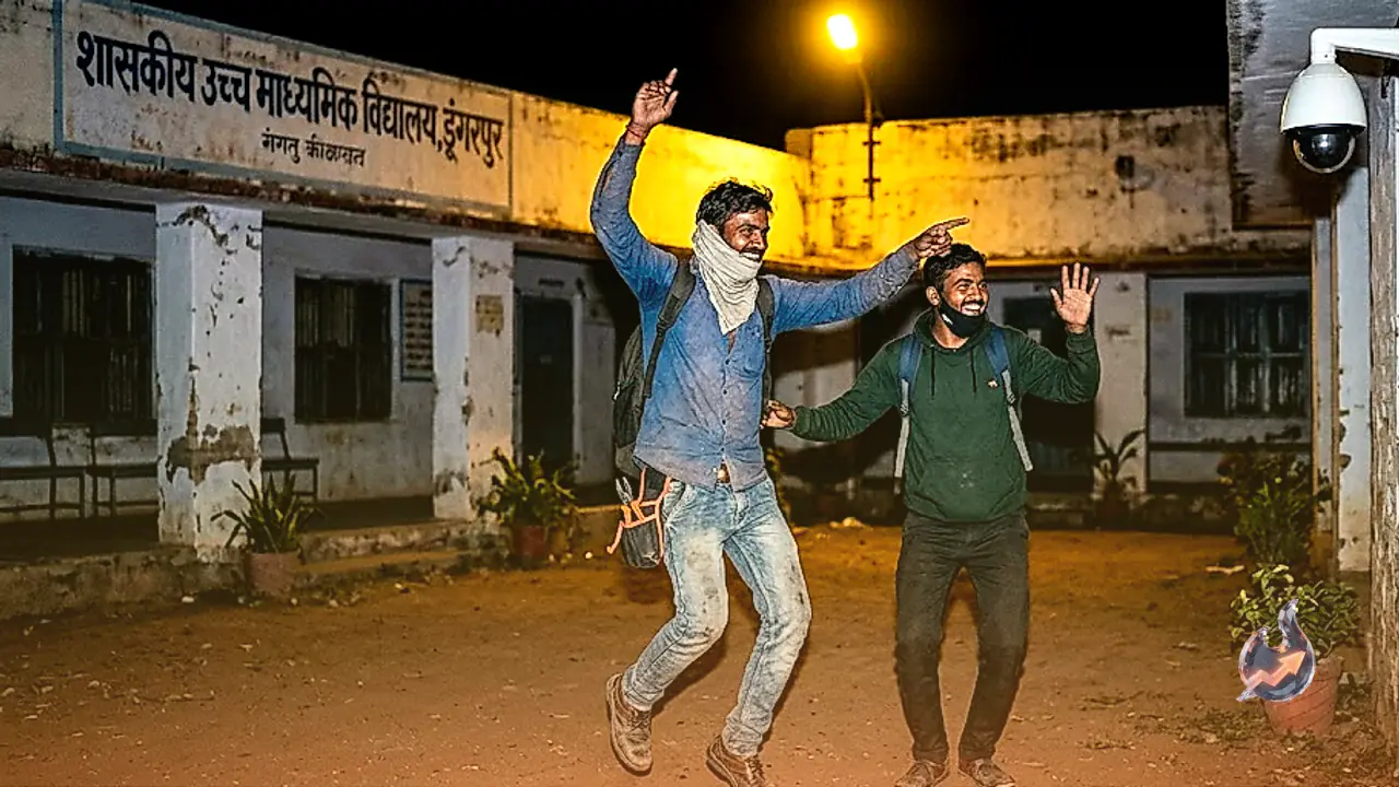 डूंगरपुर के स्कूल में चोरों की अजीब करतूत, ताला तोड़कर घुसे और सीसीटीवी के सामने किया डांस