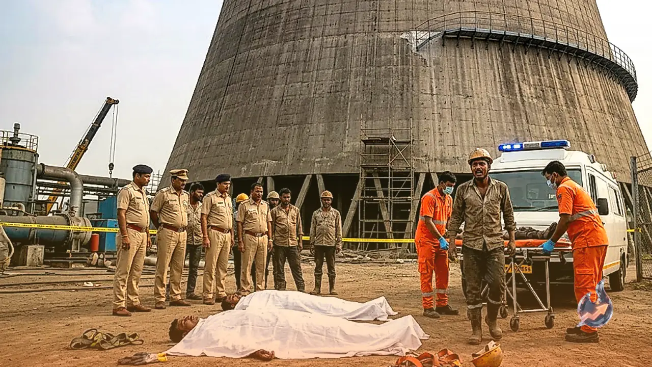 दुर्गापुर के डीपीएल कूलिंग टावर में रेलिंग काटते वक्त फिसले तीन मजदूर, दो की जान गई