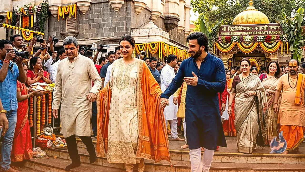 दूसरे बच्चे के स्वागत से पहले परिवार संग सिद्धिविनायक मंदिर पहुंचे दीपिका पादुकोण और रणवीर सिंह