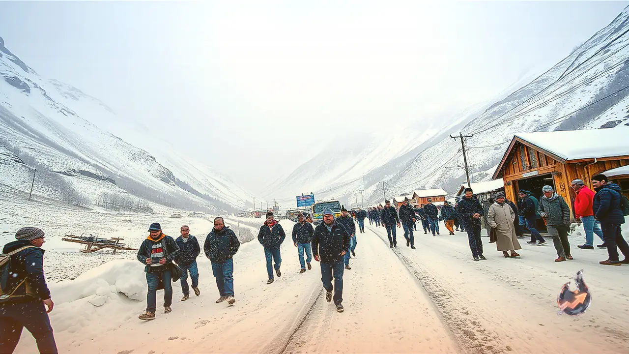 Early Snow Blankets Gulmarg and Kashmir Peaks as Autumn Chill Sets In