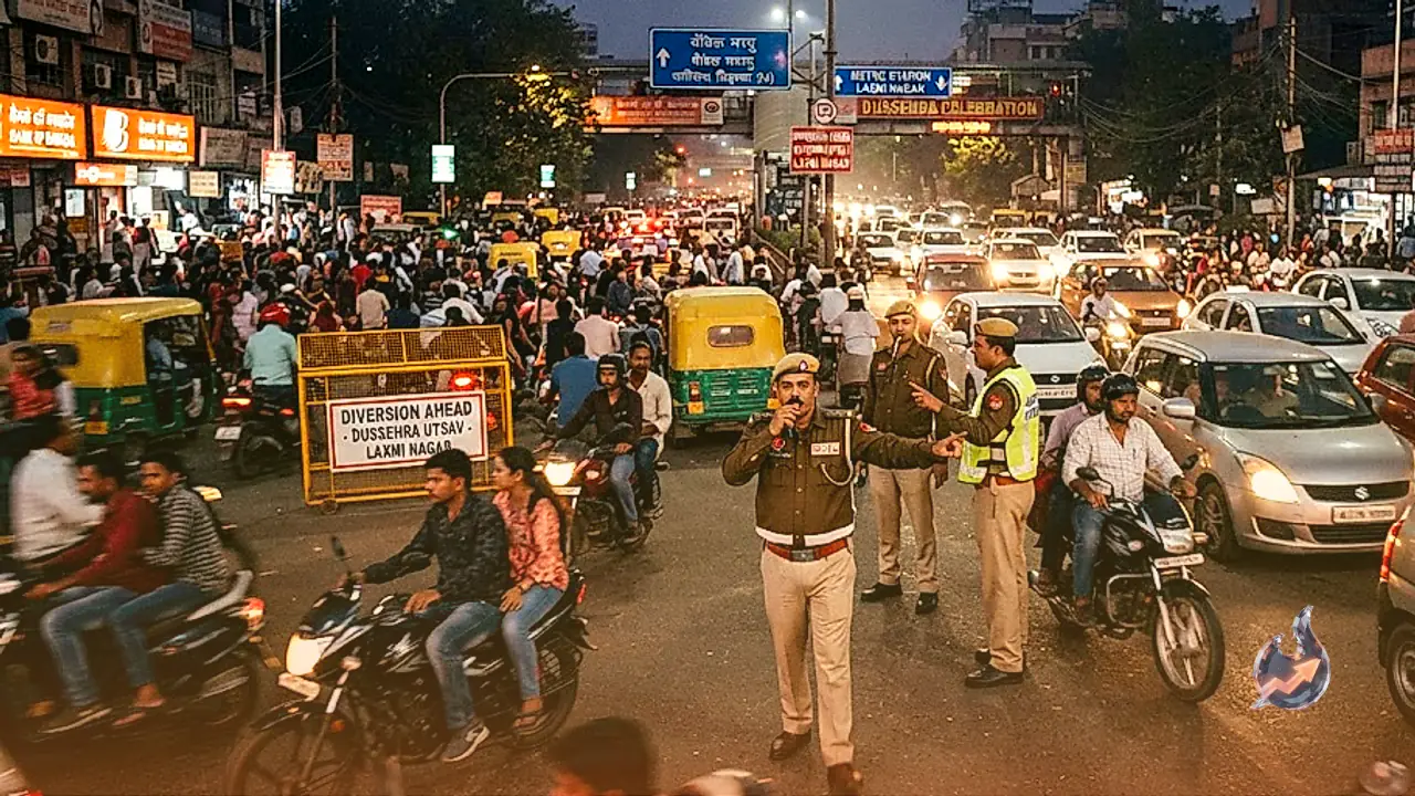 East Delhi Traffic Restrictions Announced for Dussehra Evening: Check Impacted Routes and Police Guidelines
