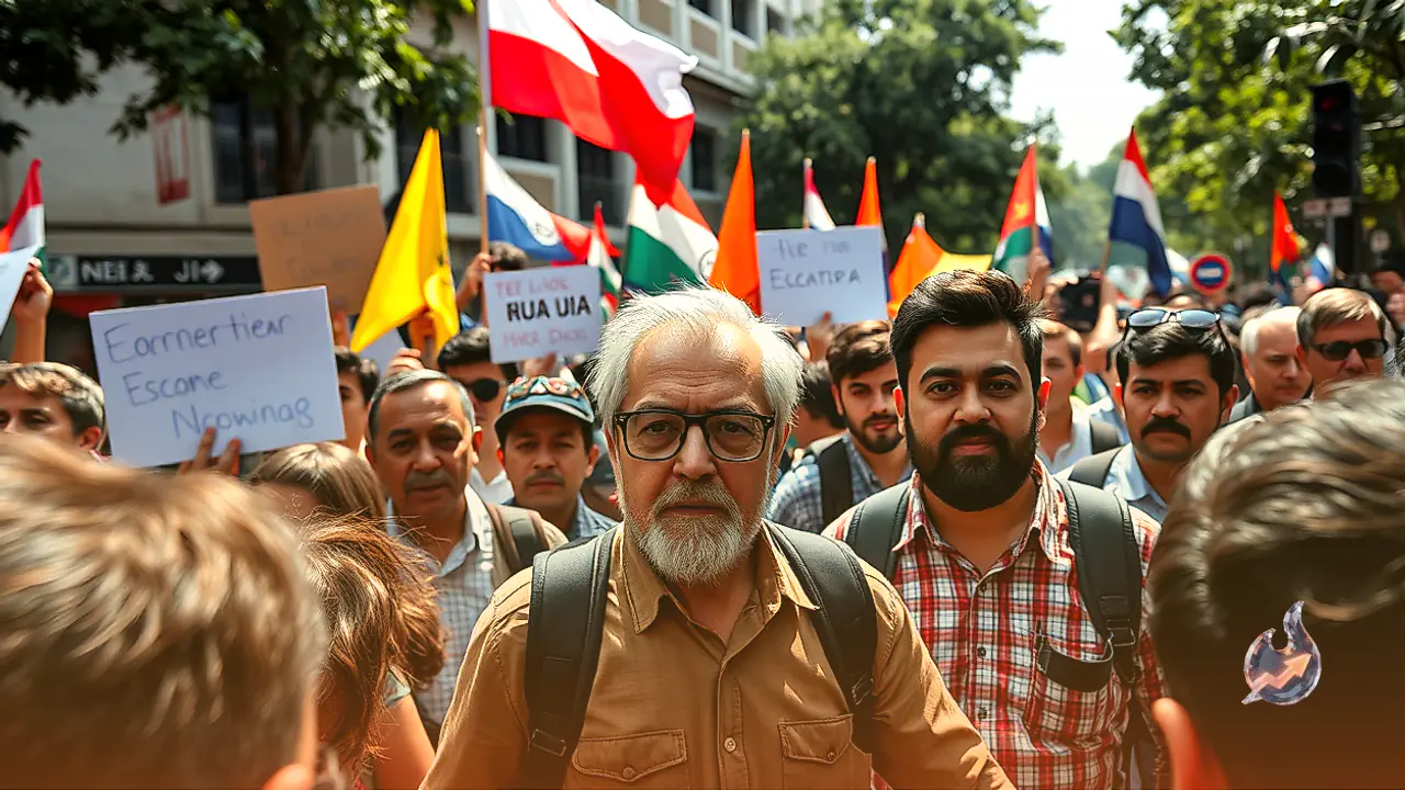 Economist Jean Dreze Joins CJP Demonstration at Jantar Mantar Amid Tight Security