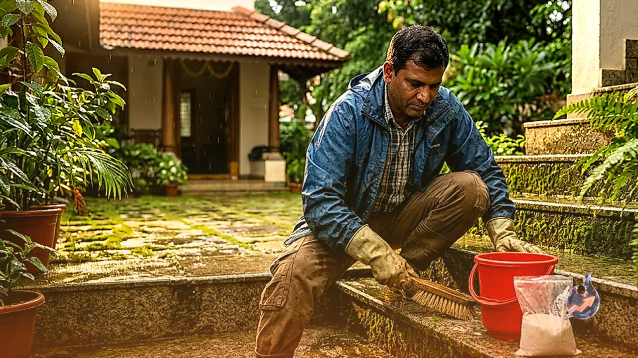 Effective Tips and Home Remedies to Remove Slippery Moss From Stairs and Courtyards During Rains