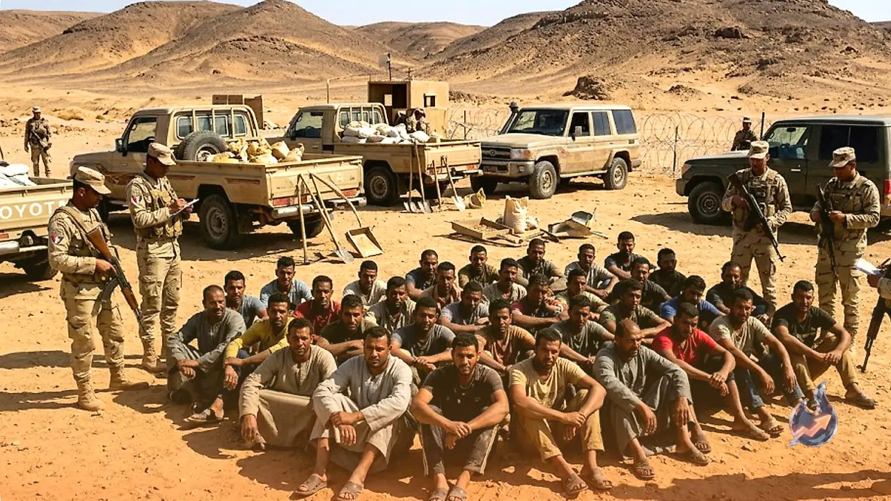 Egypt's Military Detains 223 People Near Sudan Border in Crackdown on Illegal Gold Mining and Smuggling