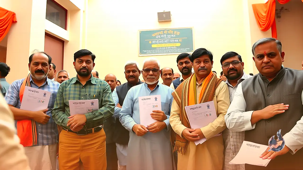 Eight BJP Nominees Submit Papers for Rajya Sabha Vacancies in Uttar Pradesh
