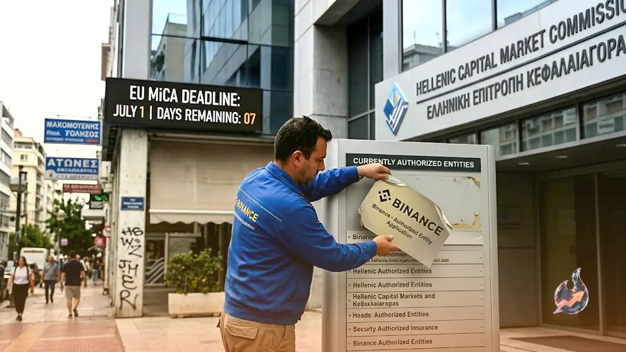 One Week to Overhaul: World's Largest Crypto Exchange Drops Its Greek Licence Plan as a Hard EU Deadline Closes In