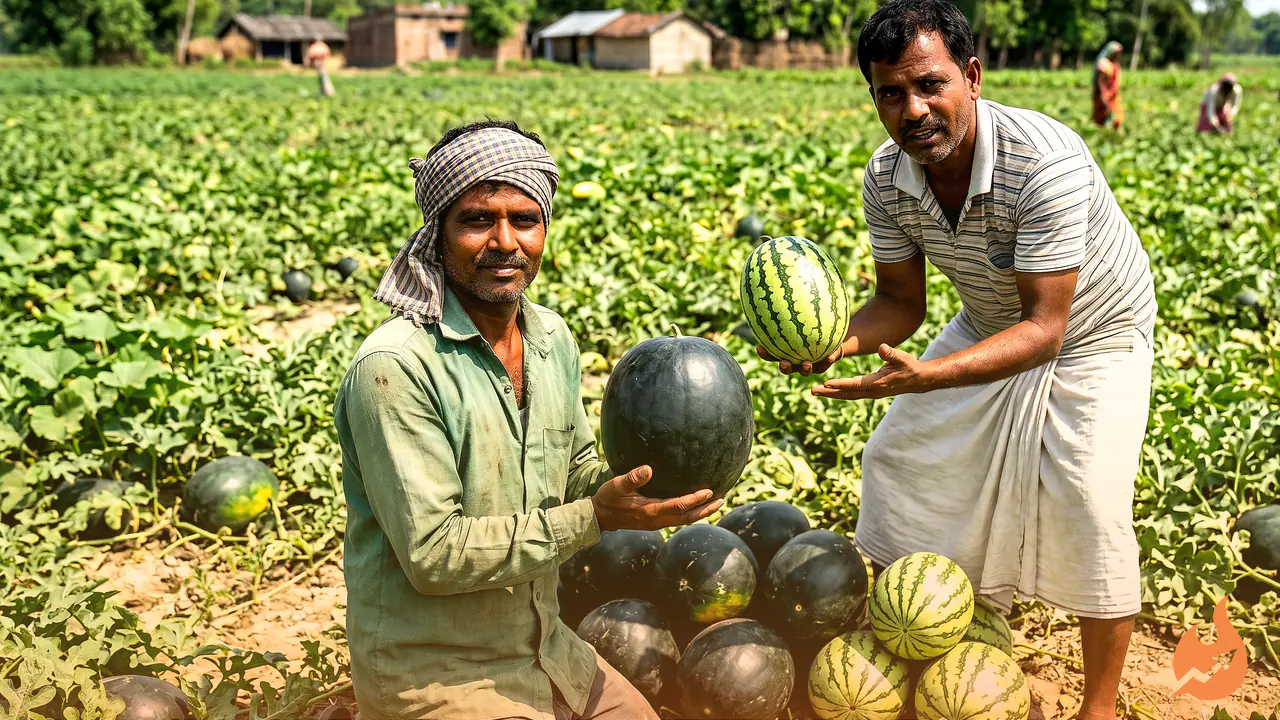 Same Field, Same Effort — So Why Is Black Watermelon ₹25-30 Costlier Than Namdhari? Farmers Reveal the Real Reason