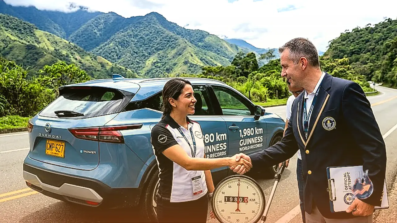 Single Tank Record: Nissan Qashqai Hybrid Covers 1,980 km to Enter Guinness Book