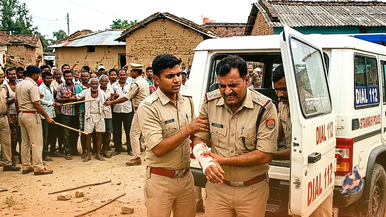 Emergency Police Unit Attacked in Sitamarhi Village, Sub-Inspector Punit Kumar and Several Personnel Injured