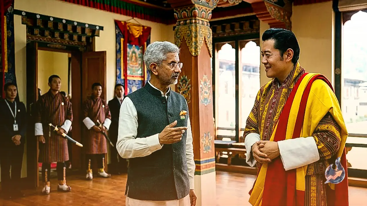S. Jaishankar Meets Bhutan King Jigme Khesar Namgyel Wangchuck in Thimphu